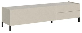 Madia e Credenza Solaria cashmere con ante e cassetti, 160x42x40 cm / 2 / Porta TV 1 ribalta/2 cassetti