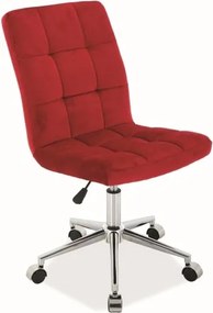 Sedia da scrivania Q-020 bordo in velluto Blu59