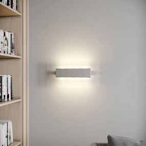 Applique da parete a LED Lole Quitani, dimmerabile, Alluminio / Grigio / Zincato, Soggiorno / Sala da pranzo, Alluminio, Moderno, Applique a LED