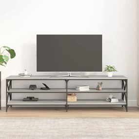 Mobile tv grigio sonoma 180x40x50 cm in legno multistrato