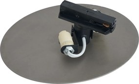 Lampada da soffitto moderna color canna di fucile per sistema di illuminazione a binario monofase a 2 luci - Iconic Pulley