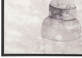 Quadro su tela con cornice grigio 63 x 93 cm BUDRIO Beliani