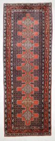 Sanandaj Tappeto persiano 280 x 100 Blu (Iran) Annodato A Mano