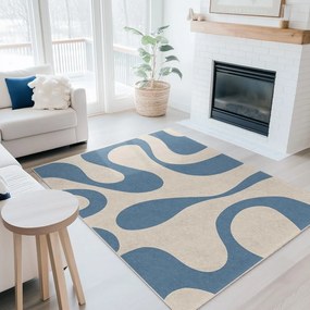 Passatoia blu lavabile 80x200 cm Blue Latte – Mila Home