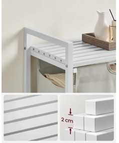 Cesto porta biancheria REX bianco