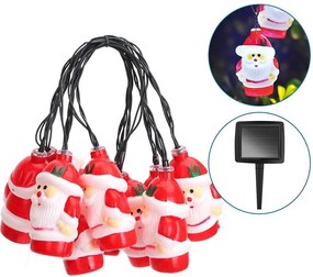 Aigostar - Catena solare a LED, 10 LED, 3,8 m, IP44, bianco freddo