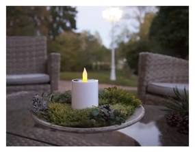 Candela LED solare bianca da esterno, altezza 7,3 cm Saul - Star Trading