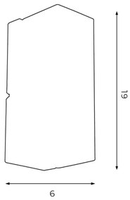 Applique WALL 1xGU10/8W/230V nero