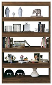 Libreria/divisorio rovere marrone 100x30x166 cm