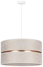 Duolla - Lampadario a sospensione con filo DUO 1xE27/15W/230V diametro 40 cm bianco/oro