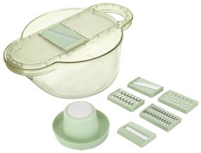 Mandolina 6 lame intercambaibili verde con contenitore