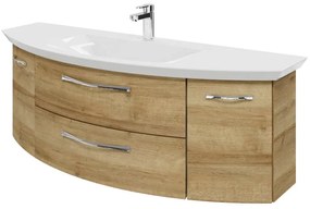 Mobile da bagno sotto lavabo PELIPAL Cassca L 139 x H 48 x P 46.2 cm 2 cassetti 2 ante, lavabo non incluso