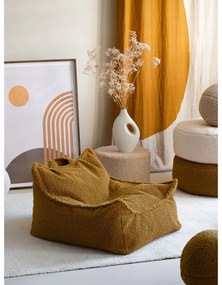 Pouf a sacco per bambini marrone con rivestimento in bouclé Chair – Wigiwama