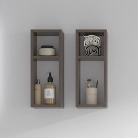 Composizione bagno sospesa mobile e mensolone da 120cm | KAM-KK1201 - KAMALU