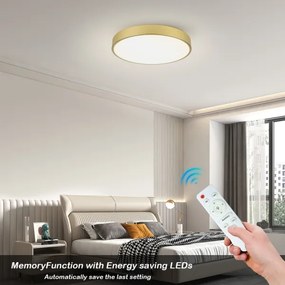 Brilagi - Lampada LED dimmerabile POOL LED/60W/230V 3000-6000K Ø 60 cm dorata + telecomando