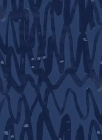 Rebel Walls Carta da parati panoramica Pulse of Passion - Blue
