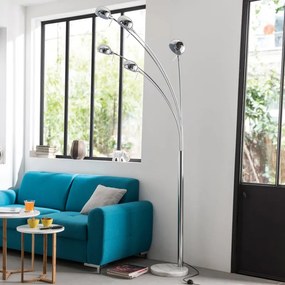 Lampada da terra Kimi arco H 228 cm, E14 5xMAX40W INSPIRE