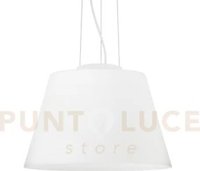 Cylinder lampadario a sospensione in metallo e vetro bianco 1 luce ...