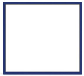 Gamba per mobili rettangolare STEELMI Tube in acciaio blu lucido L 78 x P 8 x H 71 cm