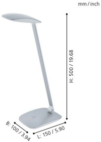 Eglo 95694 - Lampada LED da tavolo CAJERO 1xLED/4,5W/USB