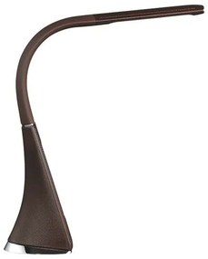 Solight WO46-H - Lampada LED da tavolo dimmerabile con display LED/6W/230V marrone