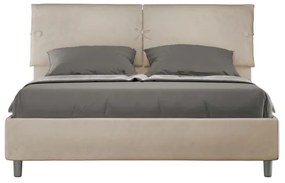 Letto matrimoniale e rete 160x190 in microfibra sabbia Sleeper