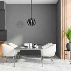 Lampadario a sospensione con filo NEWTON 1xE27/15W/230V nero