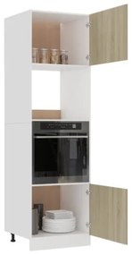 Armadio per Microonde Rovere Sonoma 60x57x207 cm in Truciolato
