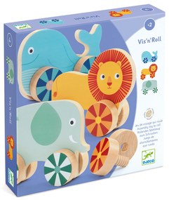 Gioco per avvitare e spingere gli animali - Vis'n'roll