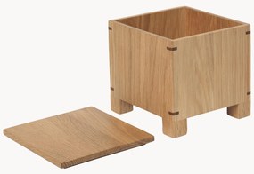 Porta aglio in legno di quercia Bon
