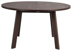 Tavolo da pranzo rotondo in rovere marrone scuro ø 130 cm Glenside - Rowico