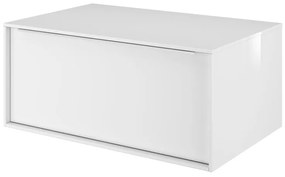 Mobile da bagno sotto lavabo Neo marrone laccato lucido L 75 x H 33 x P 48 cm 1 cassetto, lavabo non incluso