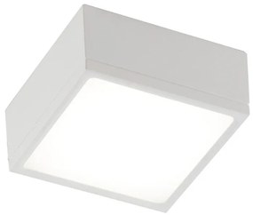 Plafoniera LED design Klio, bianco 40x6 cm, luce naturale INTEC