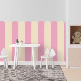 Adesivo murale Arco - Candy Dream (rosa dolce e giocoso per bambini) | Inspio