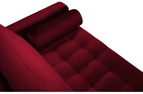 Divano in velluto rosso , 174 cm Santo - Milo Casa