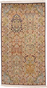 Cashmere Silk Tappeto 80 x 140 (Indian) Annodato A Mano