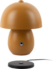 Lampada da tavolo LED giallo ocra con paralume in metallo (altezza totale 18 cm) Mono LED – Leitmotiv