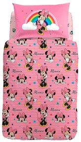 Copripiumino  Minnie Rainbow   in Cotone Cartoons