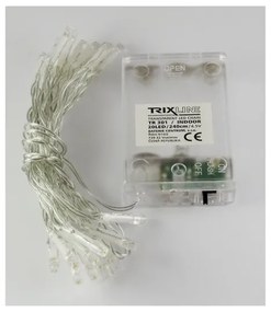 Catena natalizia LED 20xLED/2 funzioni 2,4m bianco caldo