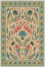 Tappeto lavabile Feather by Iris Apfel