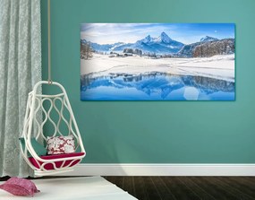 Stampa su tela – Paesaggio innevato nelle Alpi