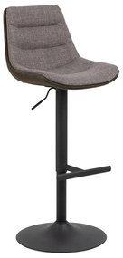 Sgabello da bar grigio con altezza regolabile (altezza della seduta 86 cm) Adisa – Actona