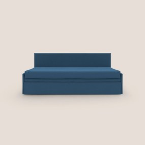 Naviglio Divano duplex con doppio letto in tessuto simil cotone impermeabile T13 blu