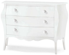 JALEN - comò in legno massello bombato