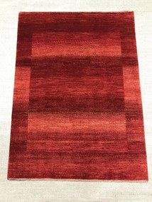 Loribaft Tappeto 150 x 110 Rosso (Iran) Annodato A Mano