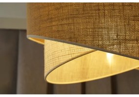 Duolla - Lampadario a sospensione con filo YUTE CELLO 1xE27/15W/230V diametro 45 cm marrone/grigio