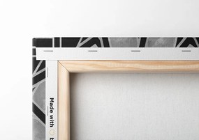Quadro su tela – Mosaico orientale in bianco e nero
