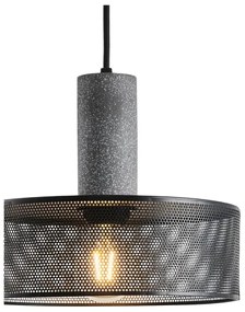 Lampadario a sospensione con filo 1xE27/40W/230V nero