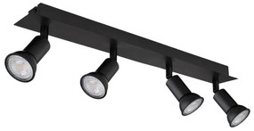 Globo 57998-4 - Faretto DREW 4xGU10/35W/230V nero