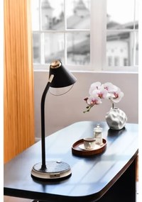 Immax 08972L - Lampada da tavolo LED dimmerabile FINCH LED/9W/12/230V grigio/cromo